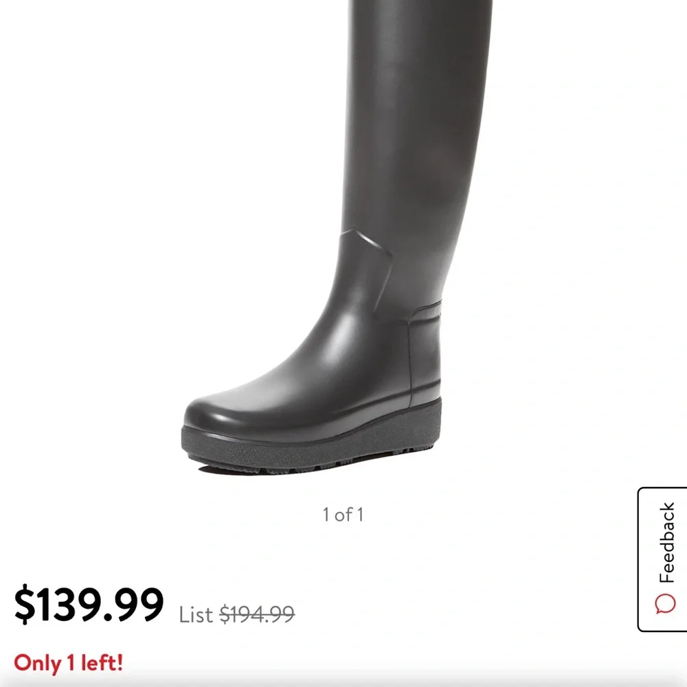 Hunter Women's Tall Rain Boots in Dark Gray